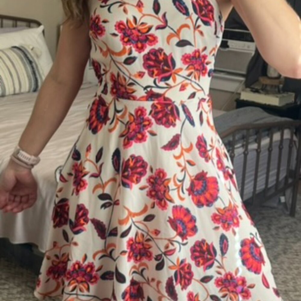 Express Multicolor flower print dress